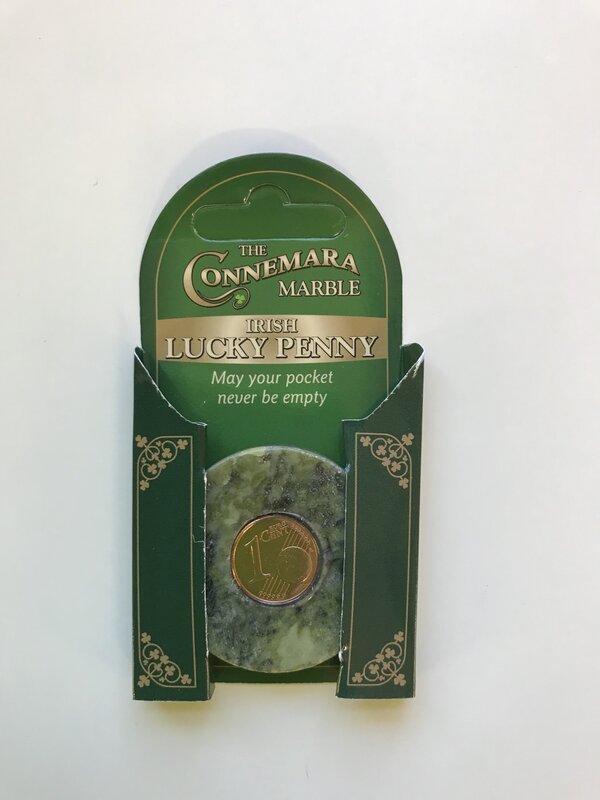 JC Walsh Connemara Marble Irish Lucky Penny