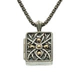 Keith Jack Oxidized Silver + Gold Unisex Locket