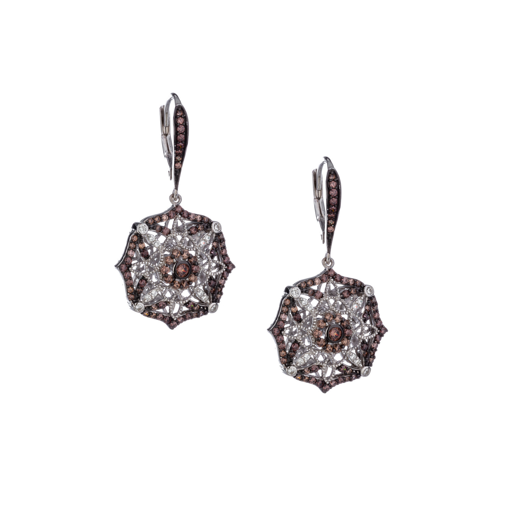 Keith Jack Night & Day Scalloped Earrings
