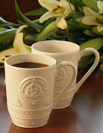 Belleek Belleek Celtic Mugs Set of 2