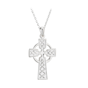 Solvar Sterling Silver Double-sided Celtic Cross