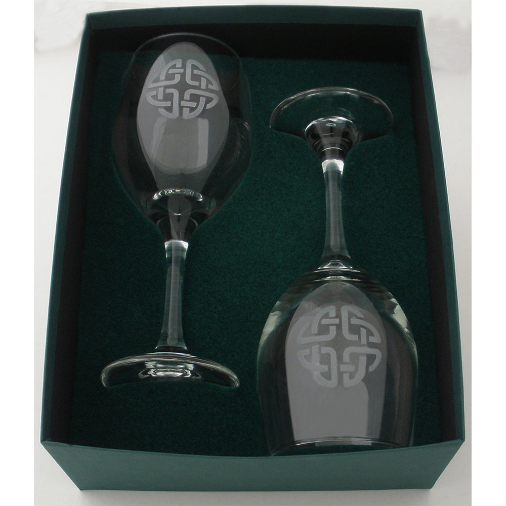 Robert Emmet Company Celtic Wine Goblets Pair - Many Styles