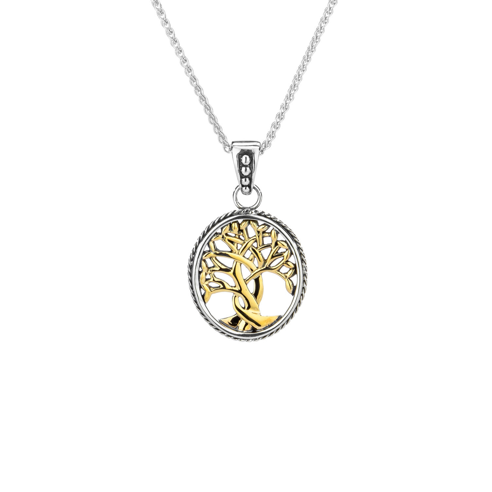 Keith Jack Silver + 10k Tree of Life Necklace