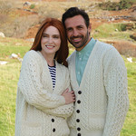 Aran Woollen Mills Merino Wool V-Neck Cardigan