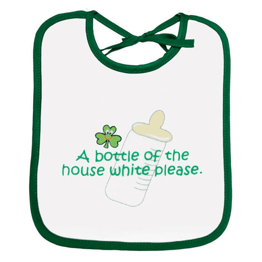 A Bottle of the House White Bib