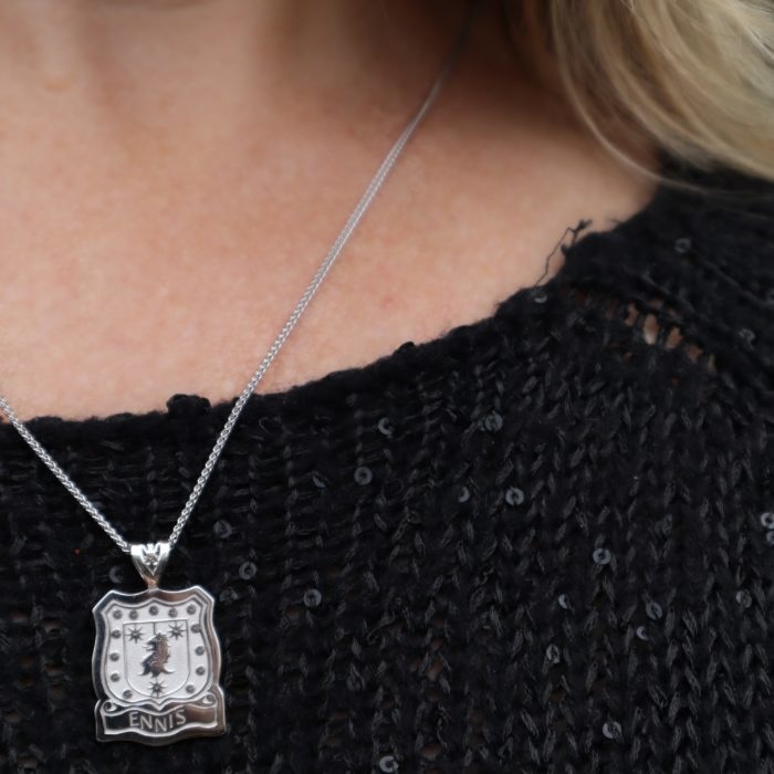 Boru Jewelry Shield with Name Coat of Arms Pendant