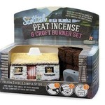 The Turf Peat Incense Co. Scottish Cottage Peat Burner Set