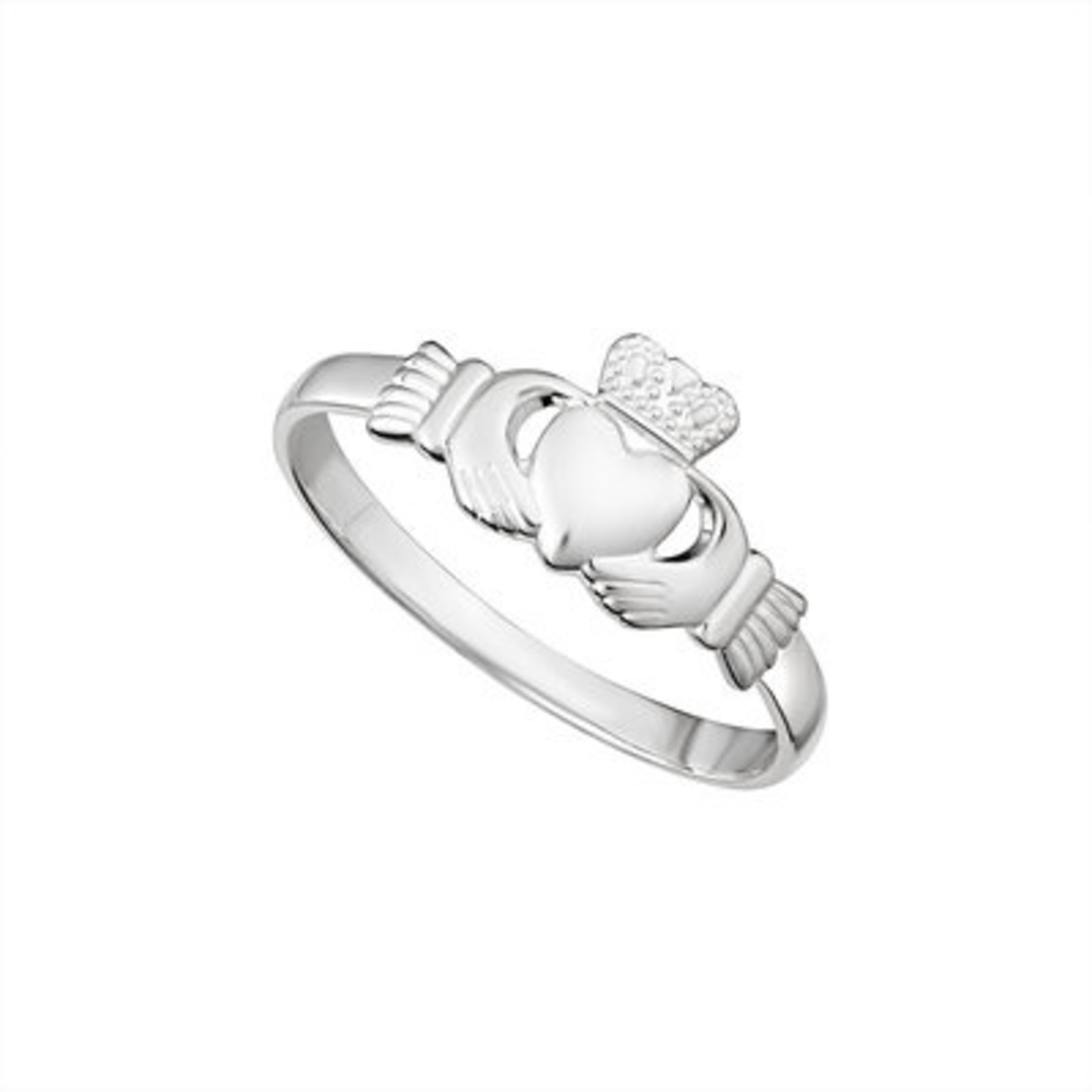 Solvar Light Sterling Silver Claddagh Ring