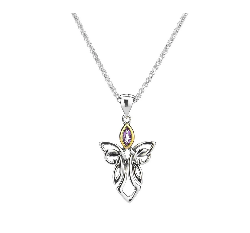 Keith Jack Silver + 10k Guardian Angel Pendant by Keith Jack