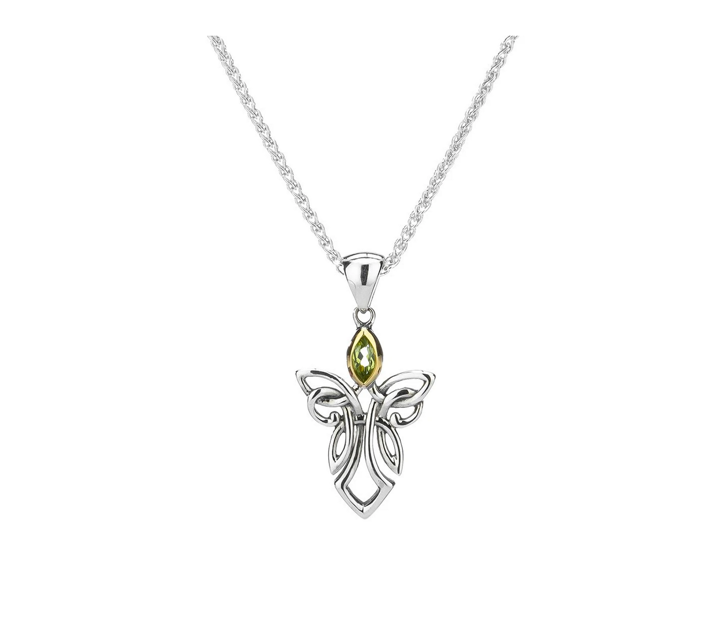 Keith Jack Silver + 10k Guardian Angel Pendant by Keith Jack