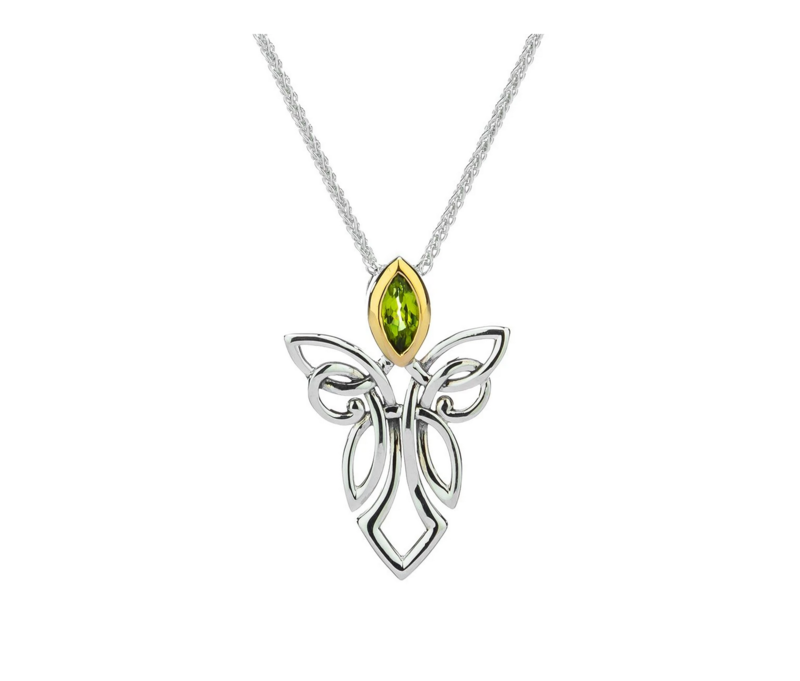 Keith Jack Silver + 10k Guardian Angel Pendant by Keith Jack