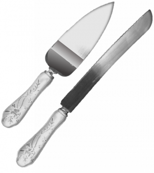 Bridgets of Erin Shamrock Embossed Cake Server Set