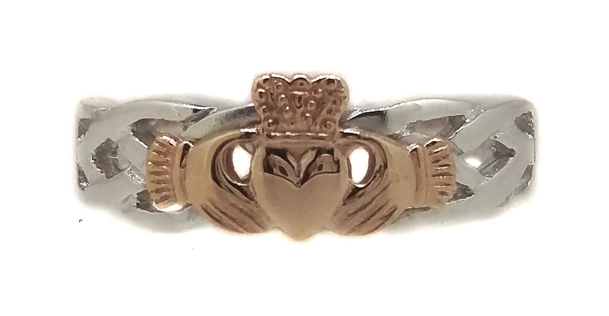 LADIES 9CT ROSE GOLD CLADDAGH RING | Claddagh Ring
