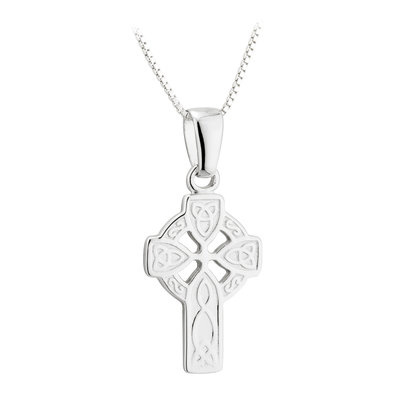 Solvar Sterling Silver Acara Celtic Cross Necklace