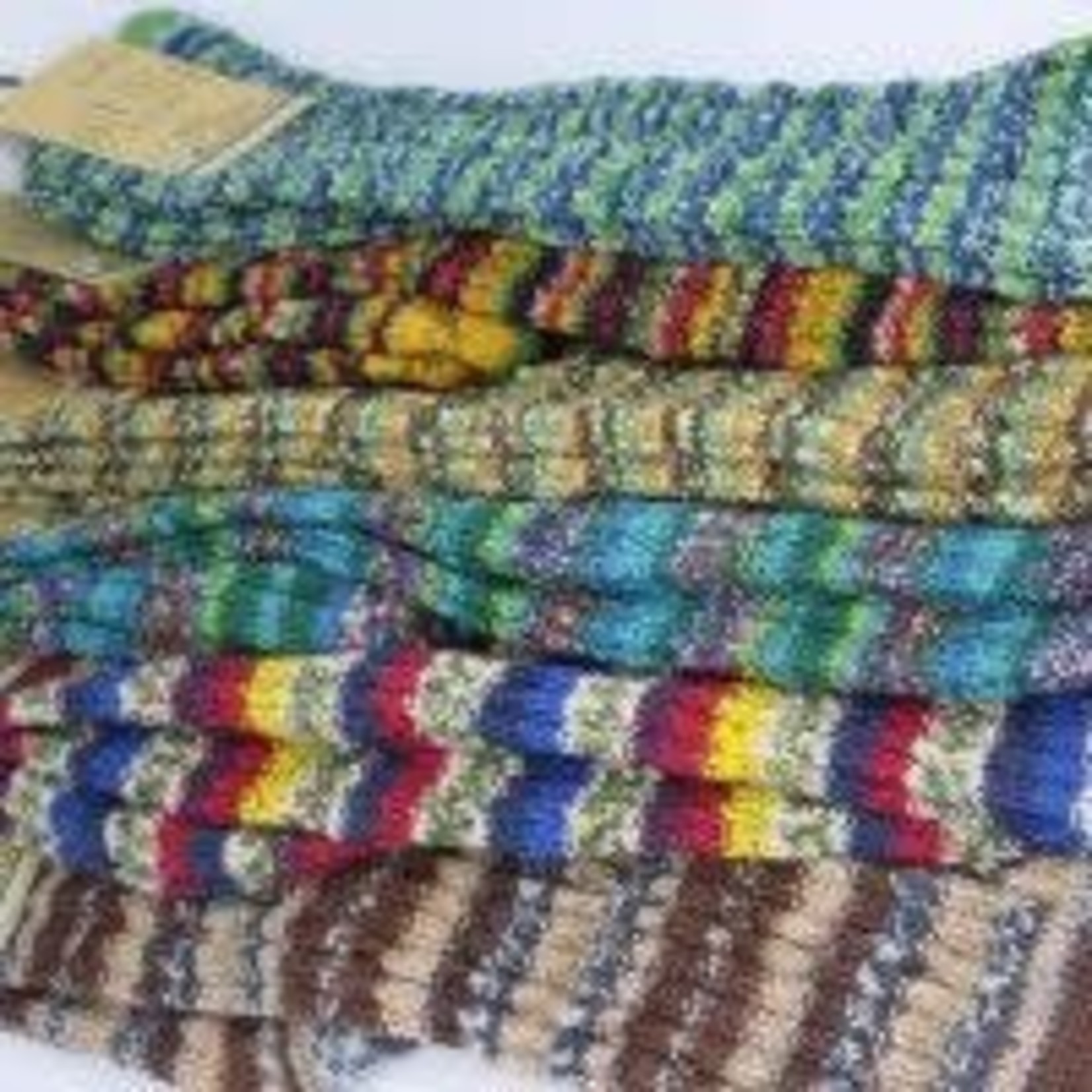 Grange Crafts Ltd Fair Isle Socks Long: Size Medium