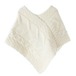 Aran Woollen Mills Children's V-neck Aran Poncho