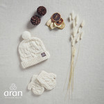 Aran Woollen Mills Baby Mittens & Hat Set