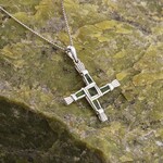 Solvar S/S St. Brigid’s Cross with Connemara Marble