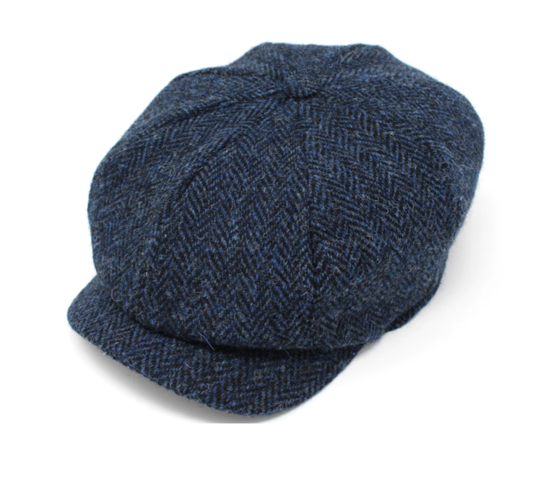 Hanna Hats JP Cap by Hanna Hats - Blue Tweed