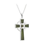 Solvar Connemara Marble Cross Pendant