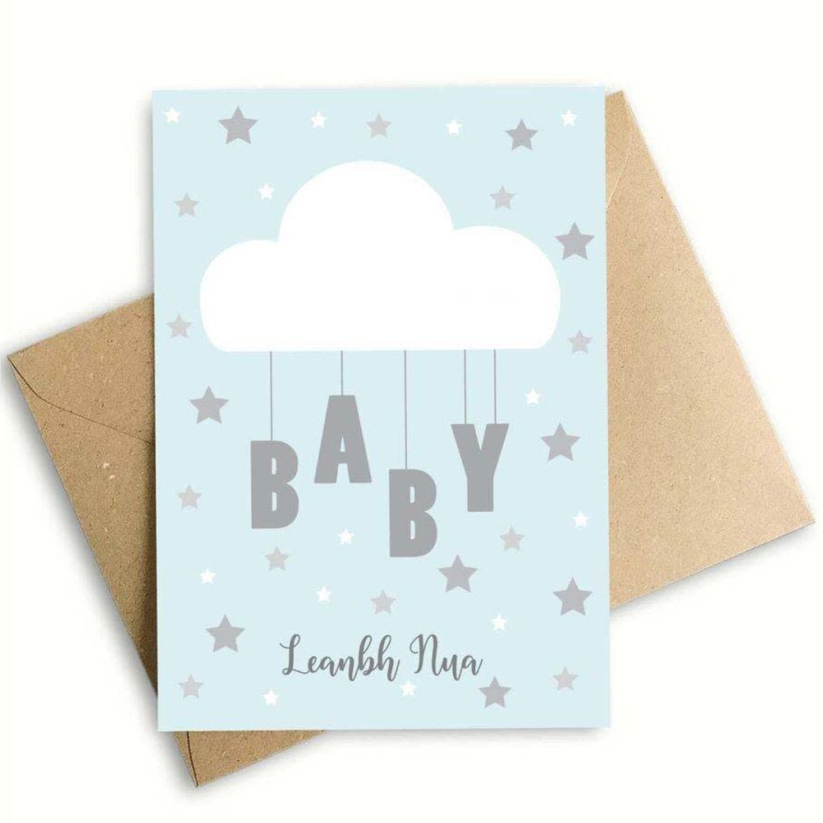 Prints of Ireland New Baby Boy Card
