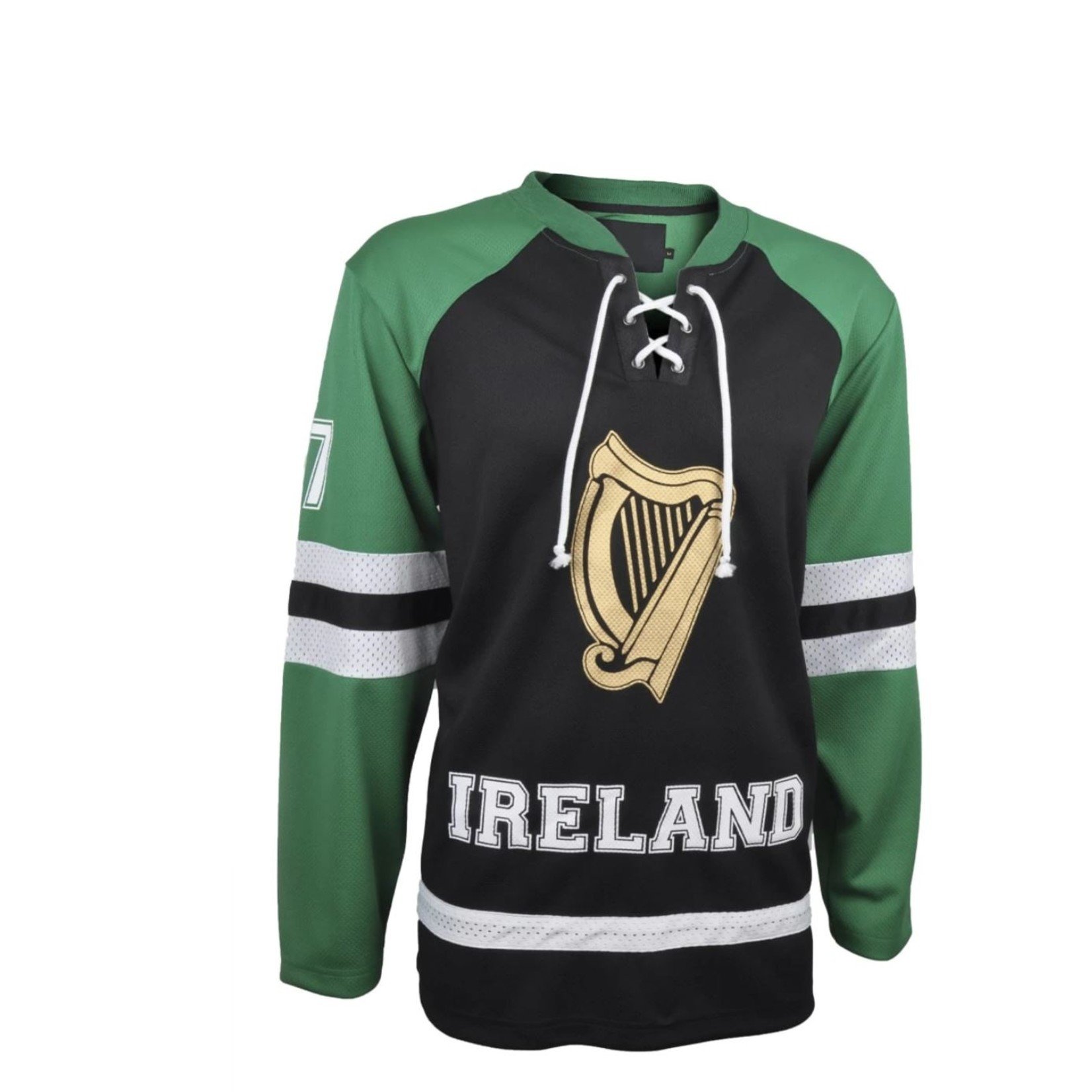 Guinness Toucan Hockey Jersey Black and Green XXL