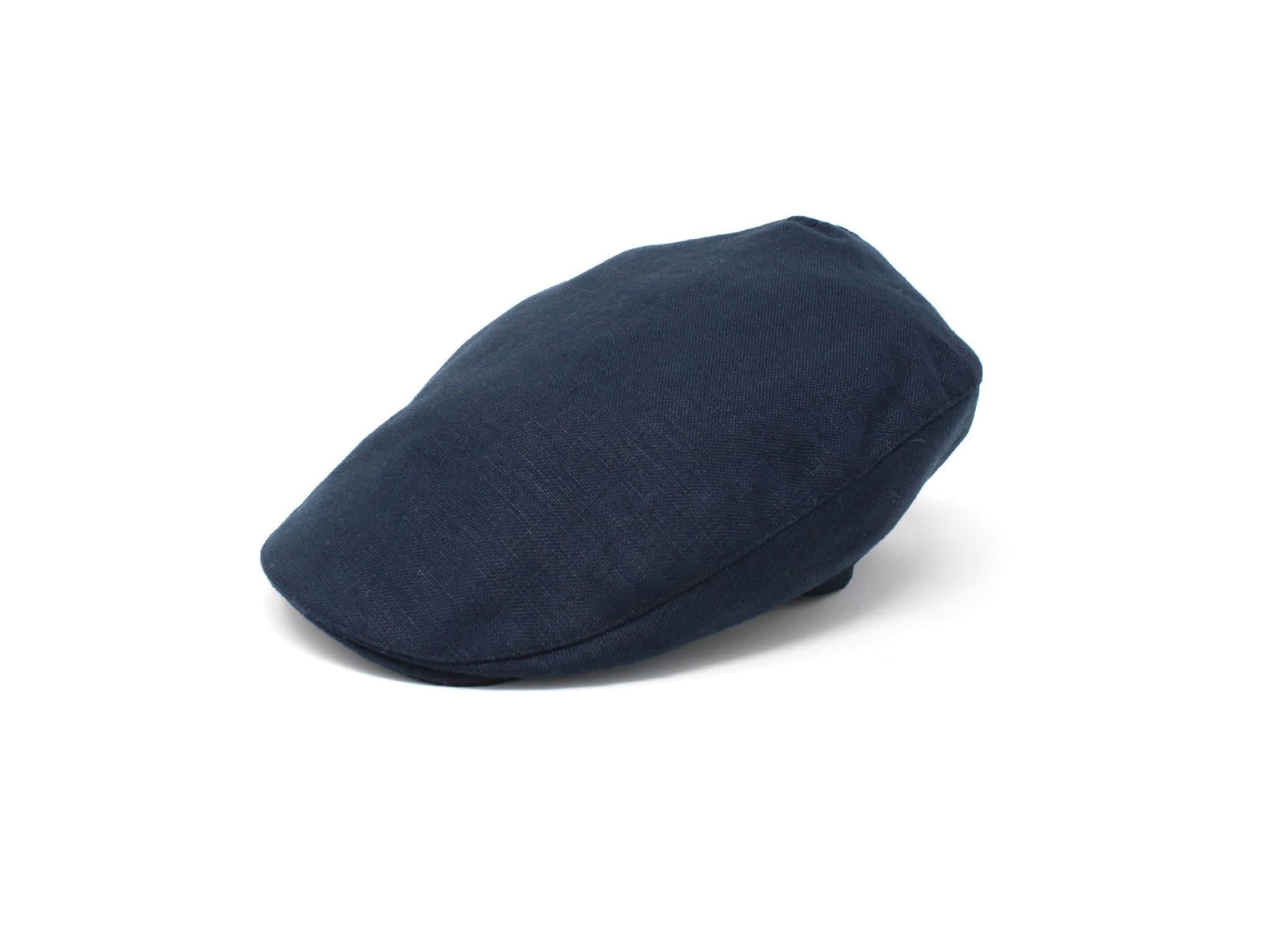 Hanna Hats Donegal Touring Cap Linen: Navy