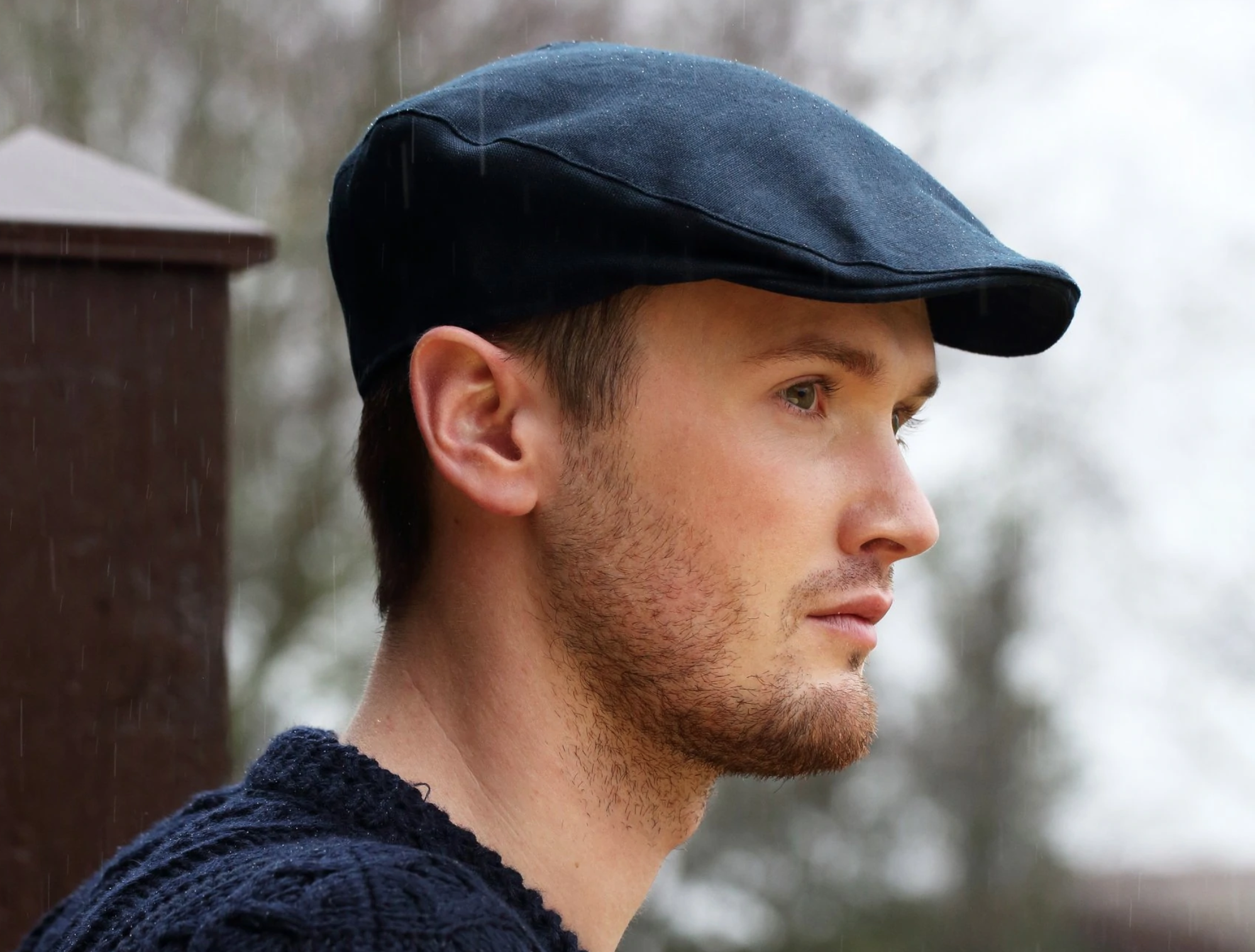 Hanna Hats Donegal Touring Cap Linen: Navy