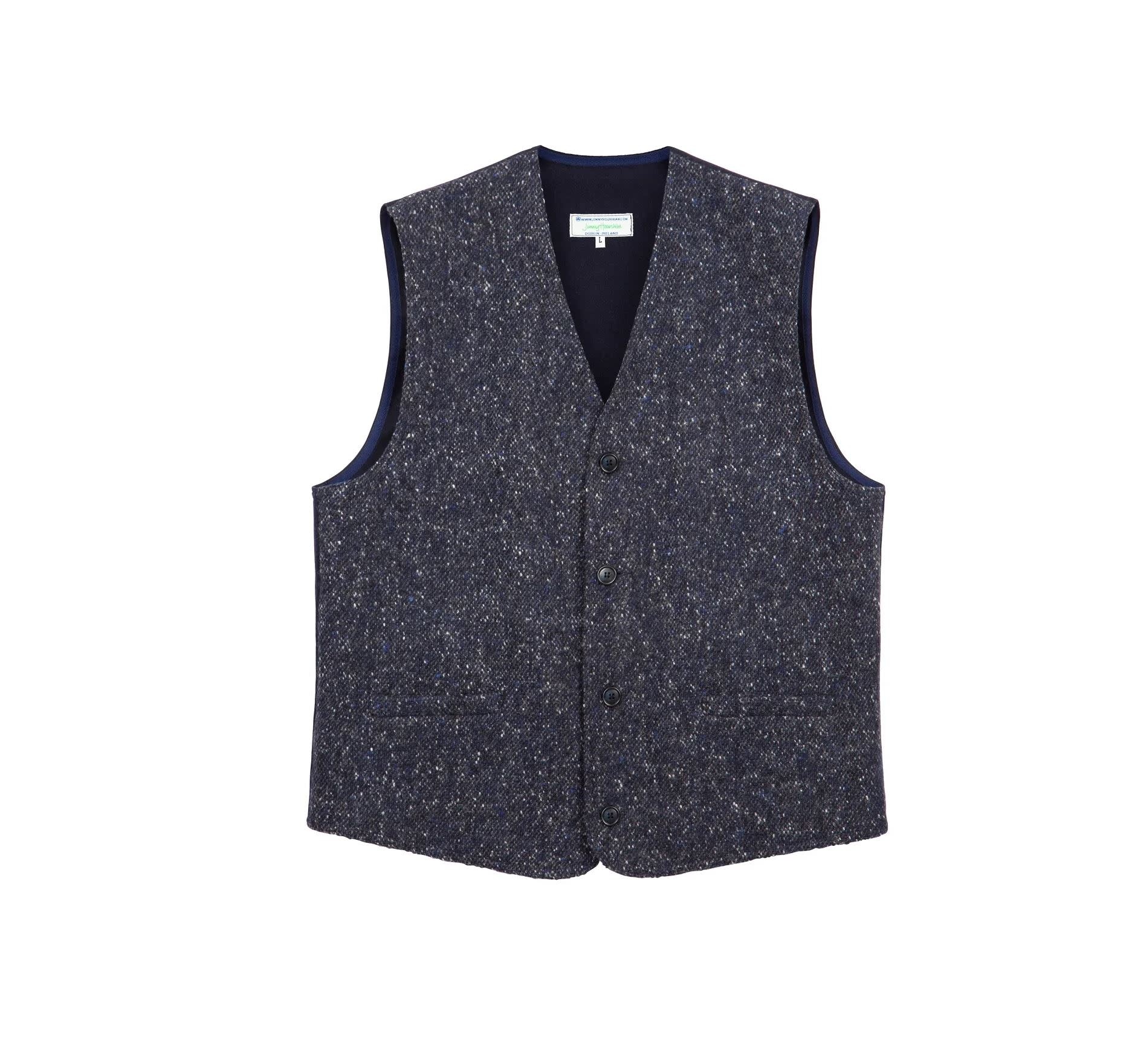 Jimmy Hourihan Men's Wool Waist Coat: Grey