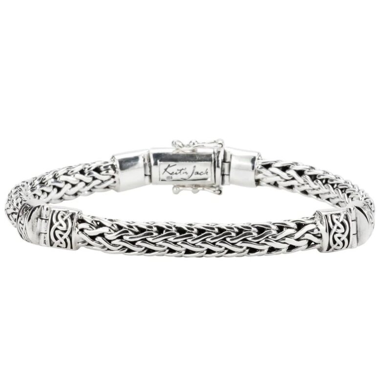 Keith Jack Dragon Weave Hinged Bracelet By KJ