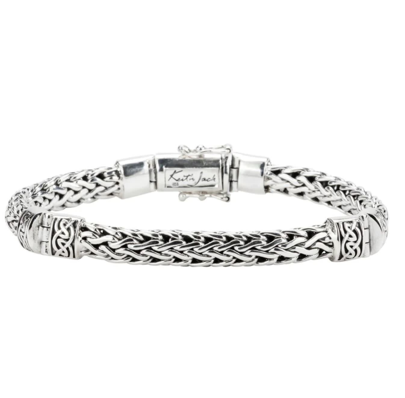 Keith Jack Dragon Weave Hinged Bracelet By KJ