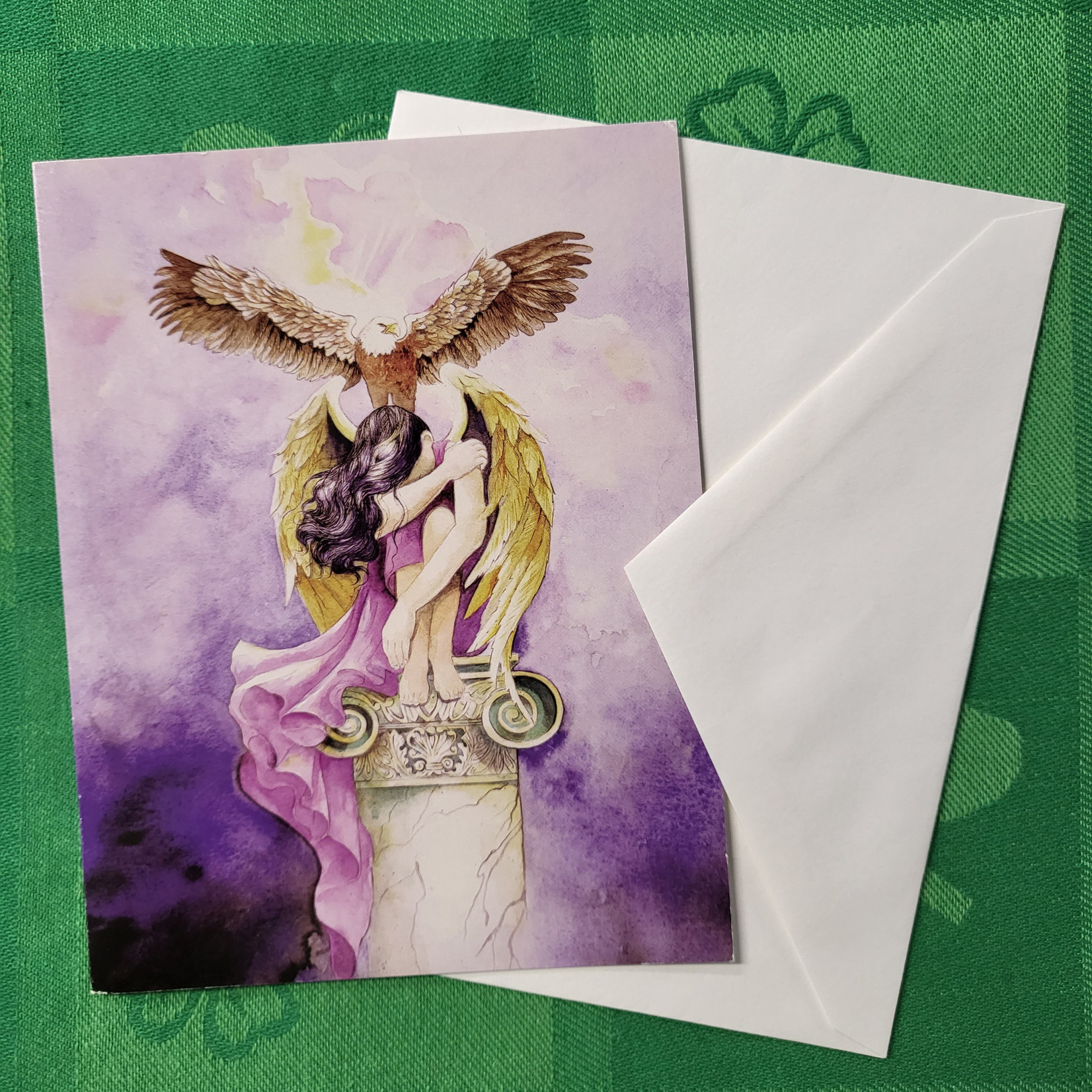 Angel of Solitude Greeting Card (Blank)