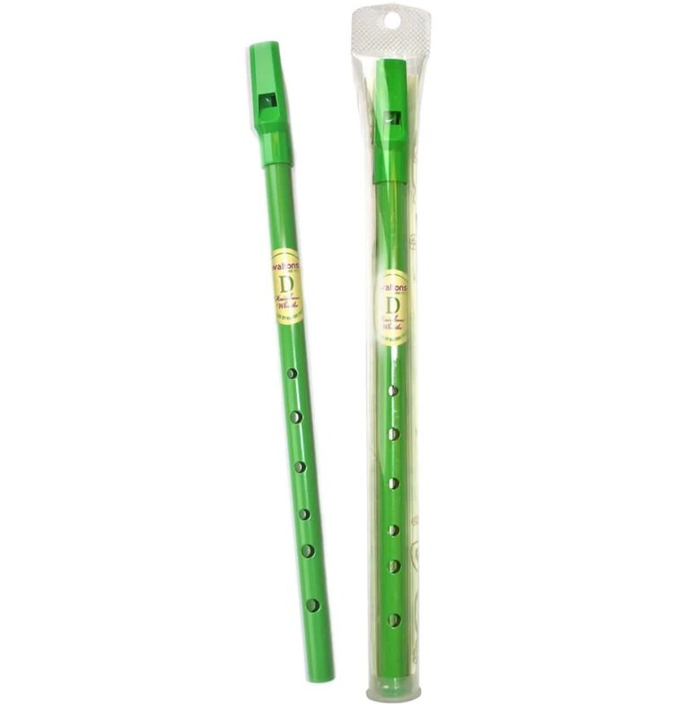 Waltons Bright Green Tin Whistle