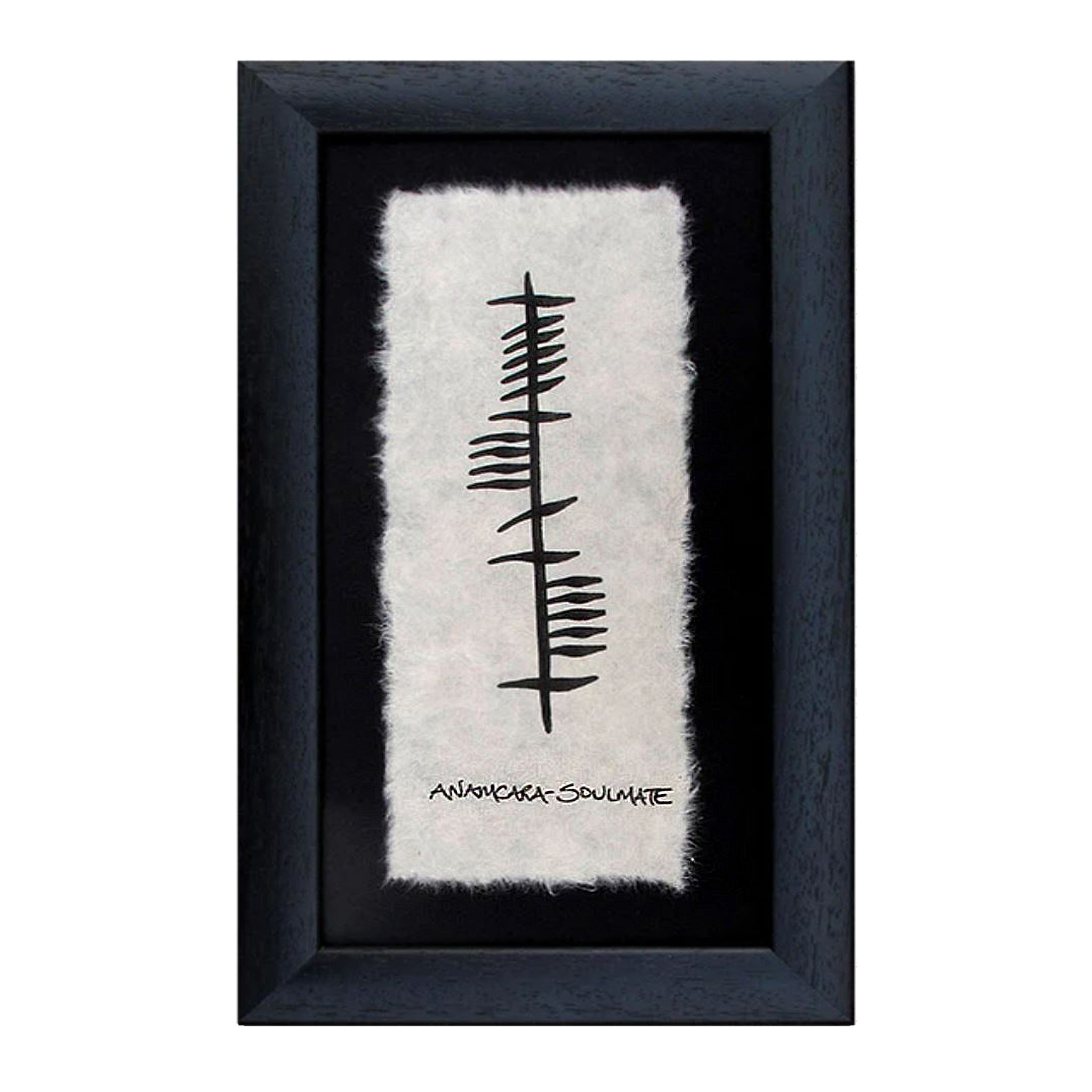 Ogham Wishes Framed Ogham Anam Cara/Soulmate