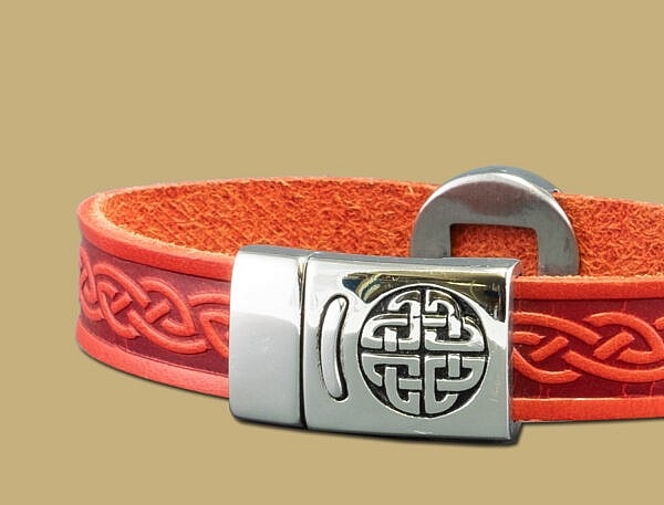 Lee River Leather Eternal Knot Single Magnetic Cuff