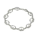 Solvar Sterling Silver Claddagh Links Bracelet