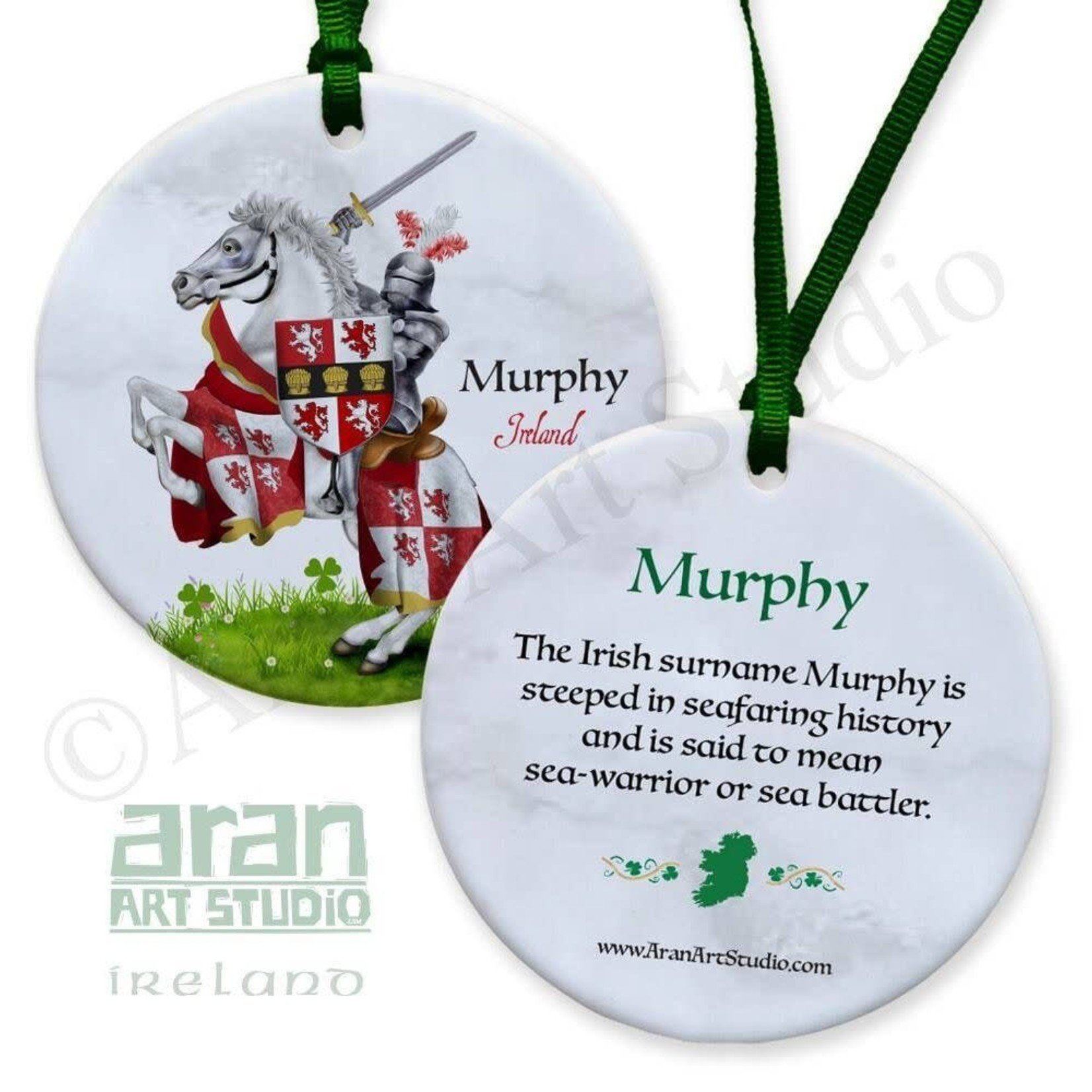 Aran Art Studio Coat of Arms Ornament with Meaning: Murphy
