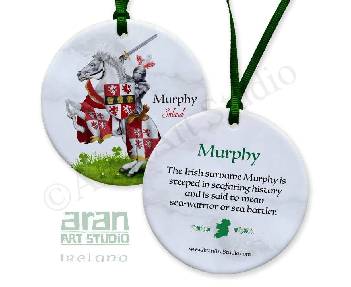 Aran Art Studio Coat of Arms Ornament with Meaning: Murphy