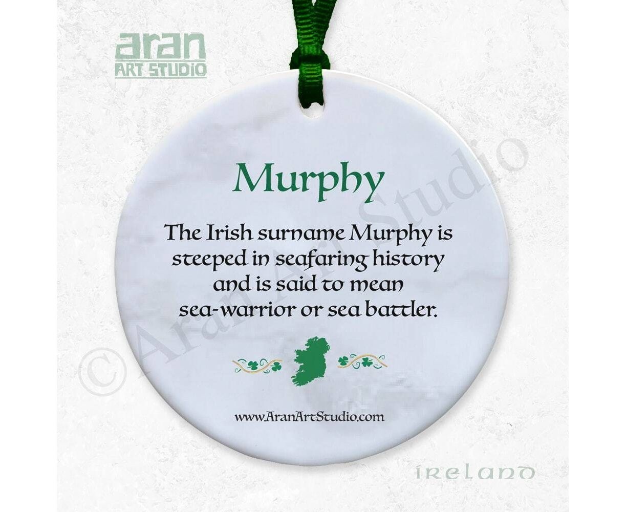 Aran Art Studio Coat of Arms Ornament with Meaning: Murphy