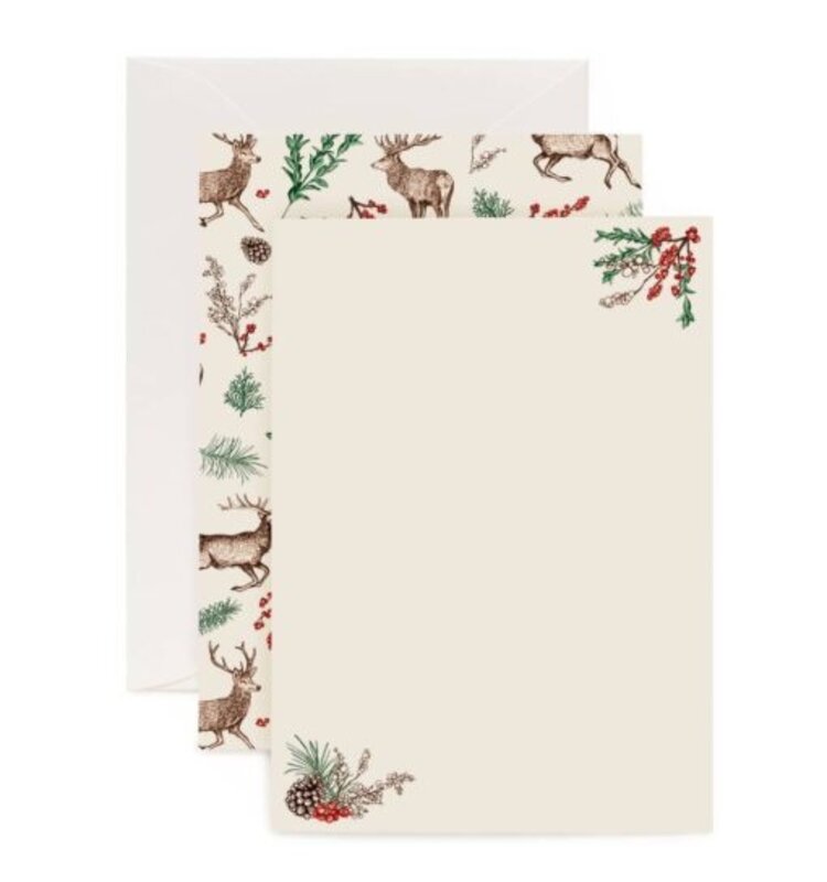 Cherith Harrison Reindeer Stationary Set
