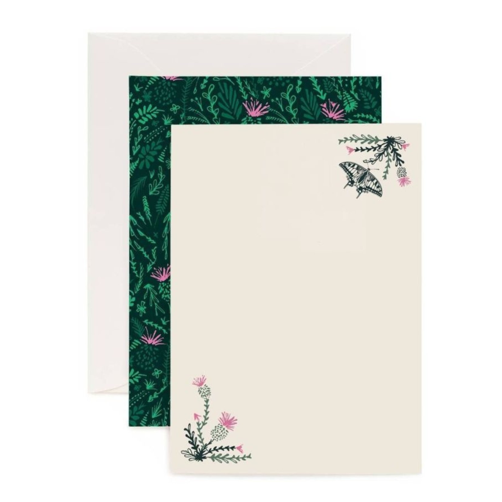 Cherith Harrison Thistle and Butterflies Stationary Set