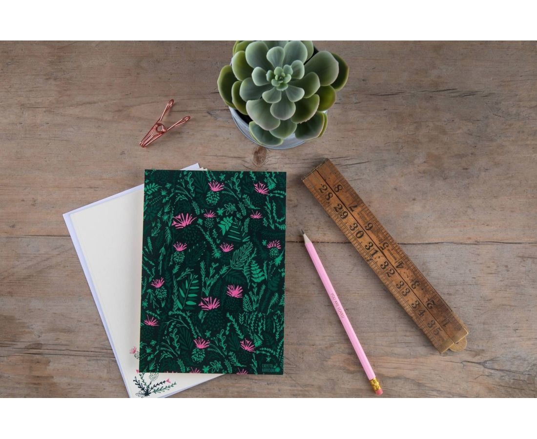 Cherith Harrison Thistle and Butterflies Stationery Set