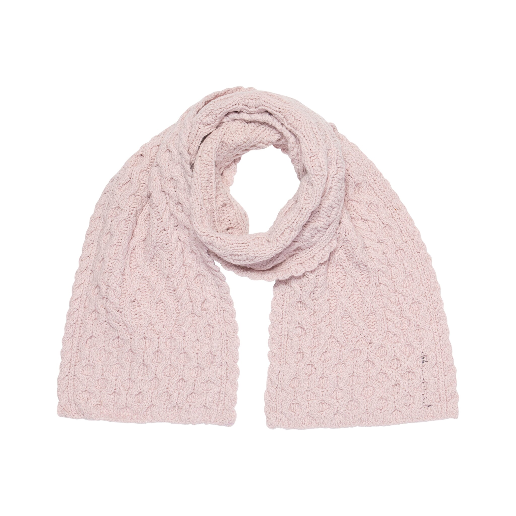 IrelandsEye Knitwear Cashmere-Wool Aran Scarf  *Multiple Colors*