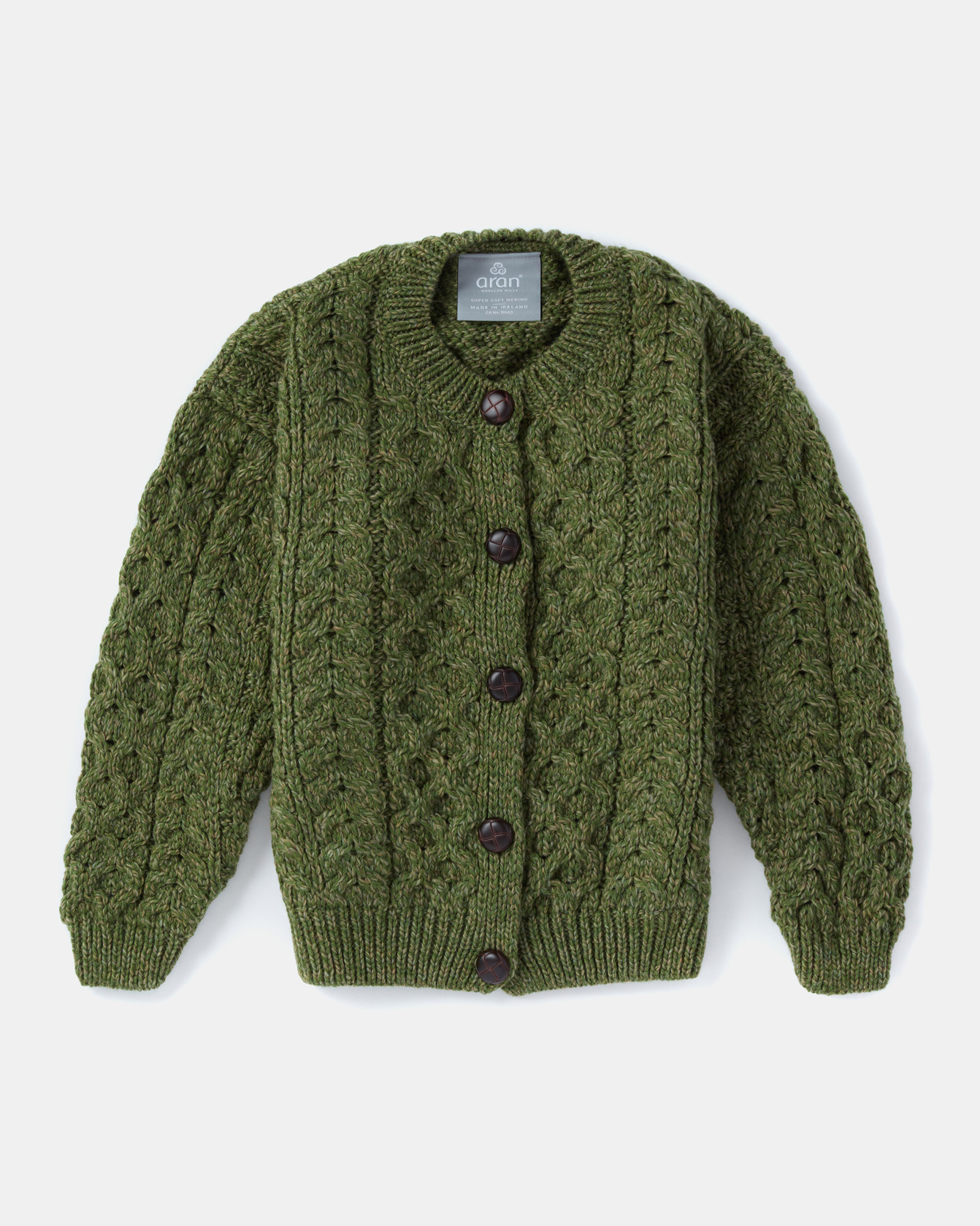 Aran Woollen Mills Child's Aran SuperSoft Cardigan