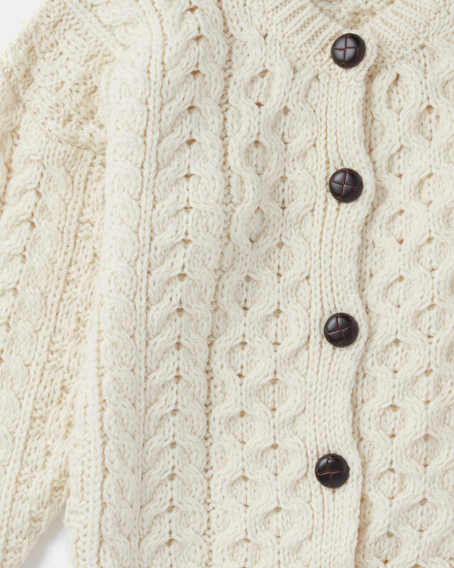 Aran Woollen Mills Child's Aran SuperSoft Cardigan