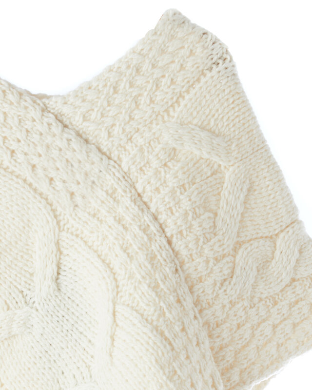 Aran Woollen Mills Children's V-neck Aran Poncho
