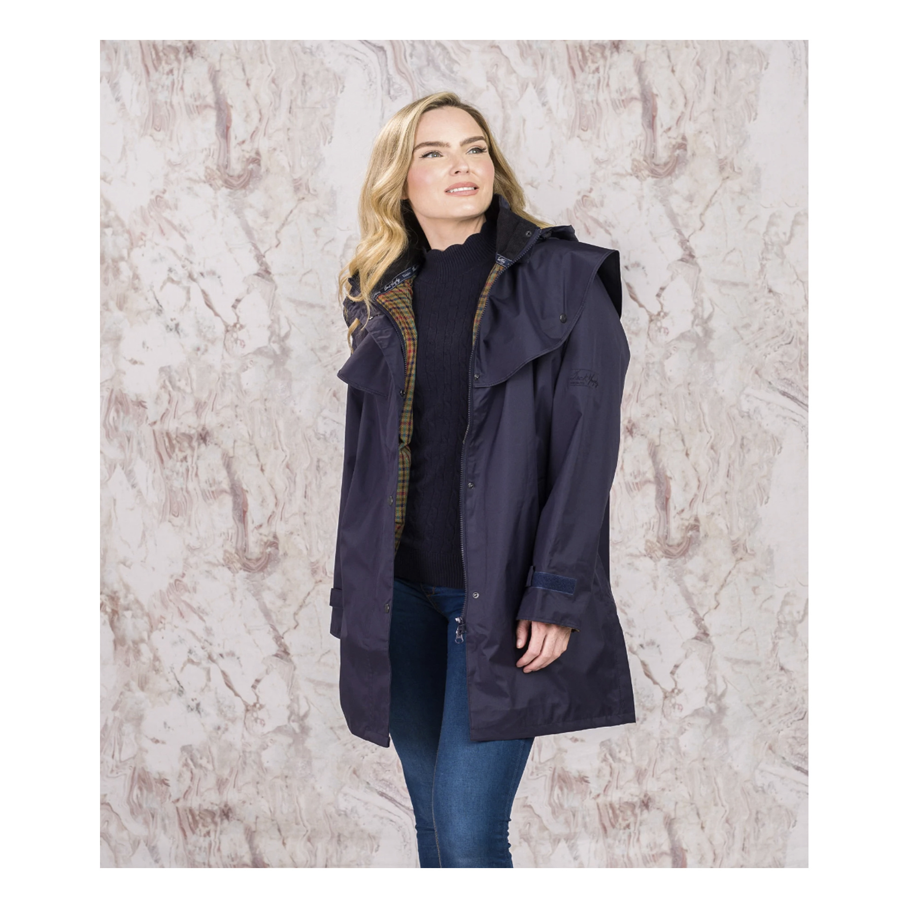 Jack Murphy Navy Waterproof Cotswold Jacket