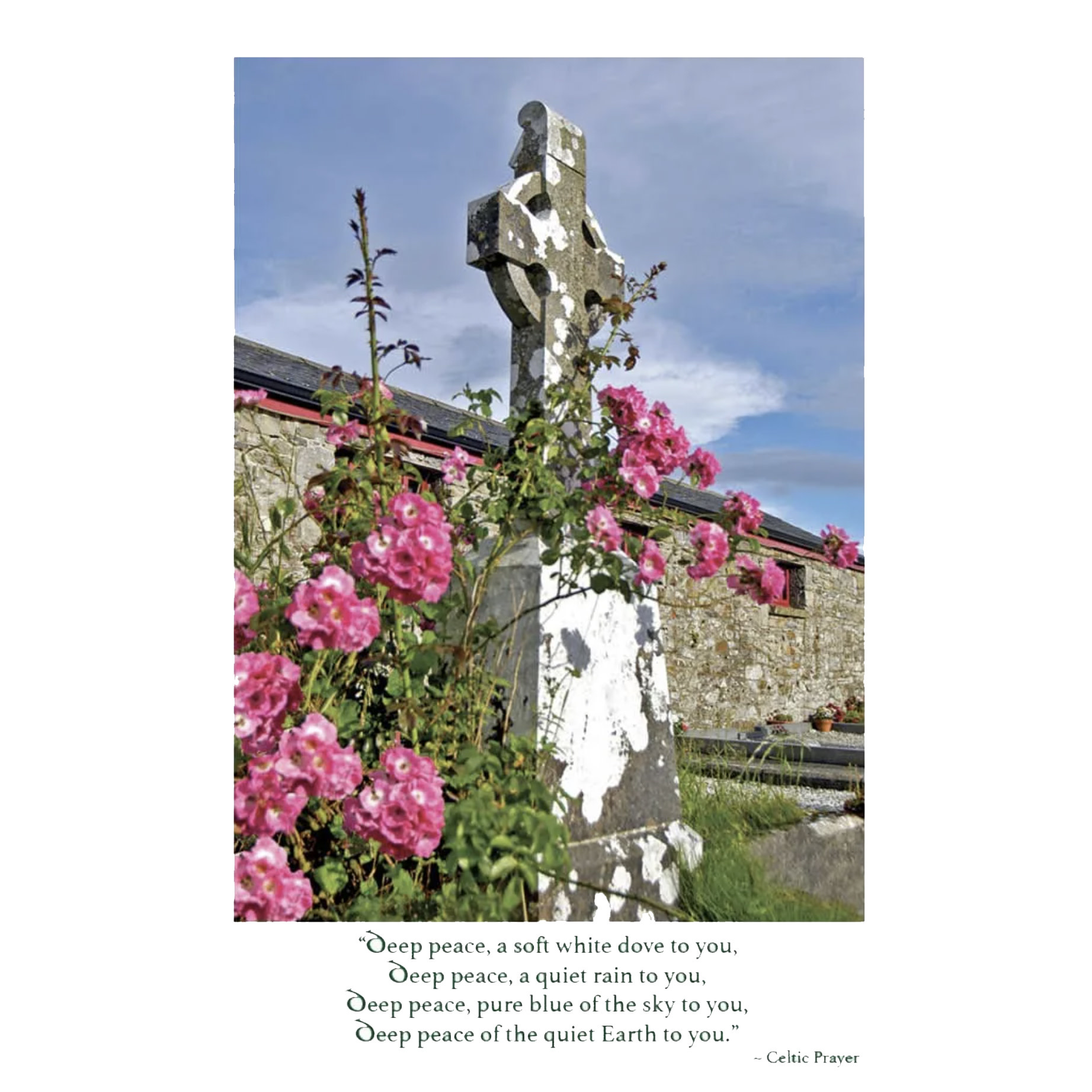 Mundo Images Sympathy Card: Celtic Cross