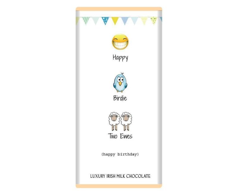 Sweet Living Kilkenny "Happy Birdie Two Ewes" Chocolate Bar
