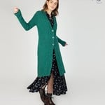 IrelandsEye Knitwear Horseshoe Cable Coat: Green Garden